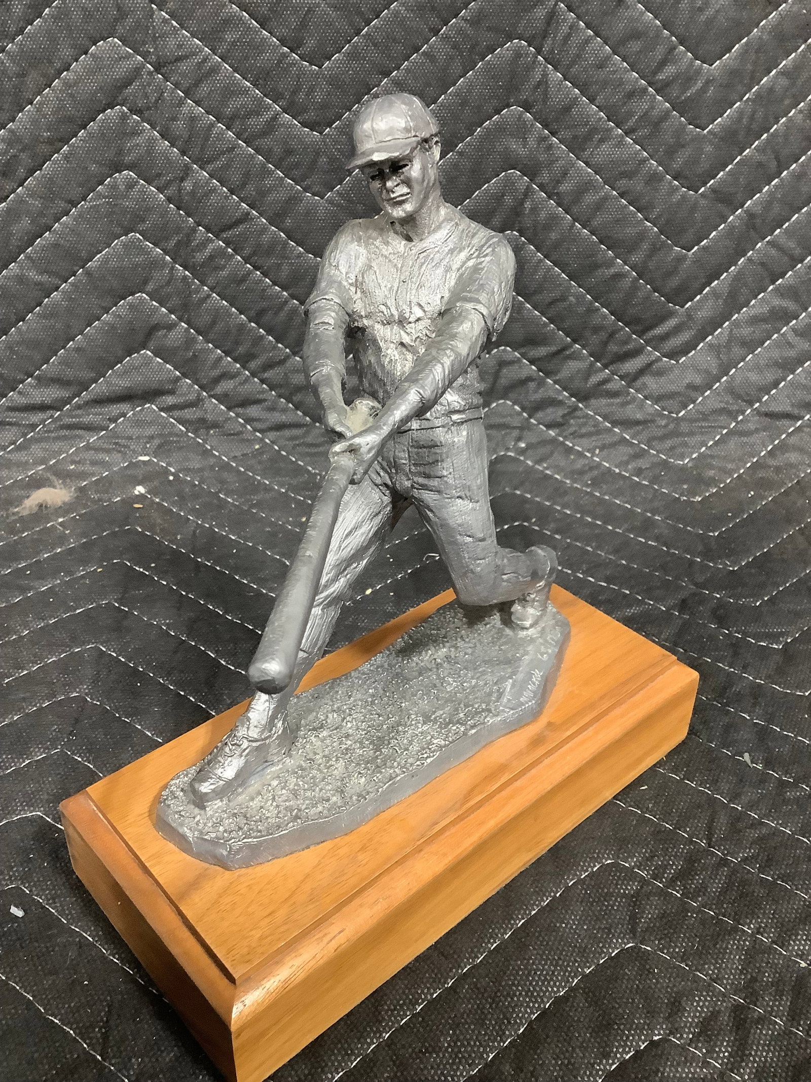 Michael Ricker Pewter Baseball Figure (7.5in Tall) (1 of 1)