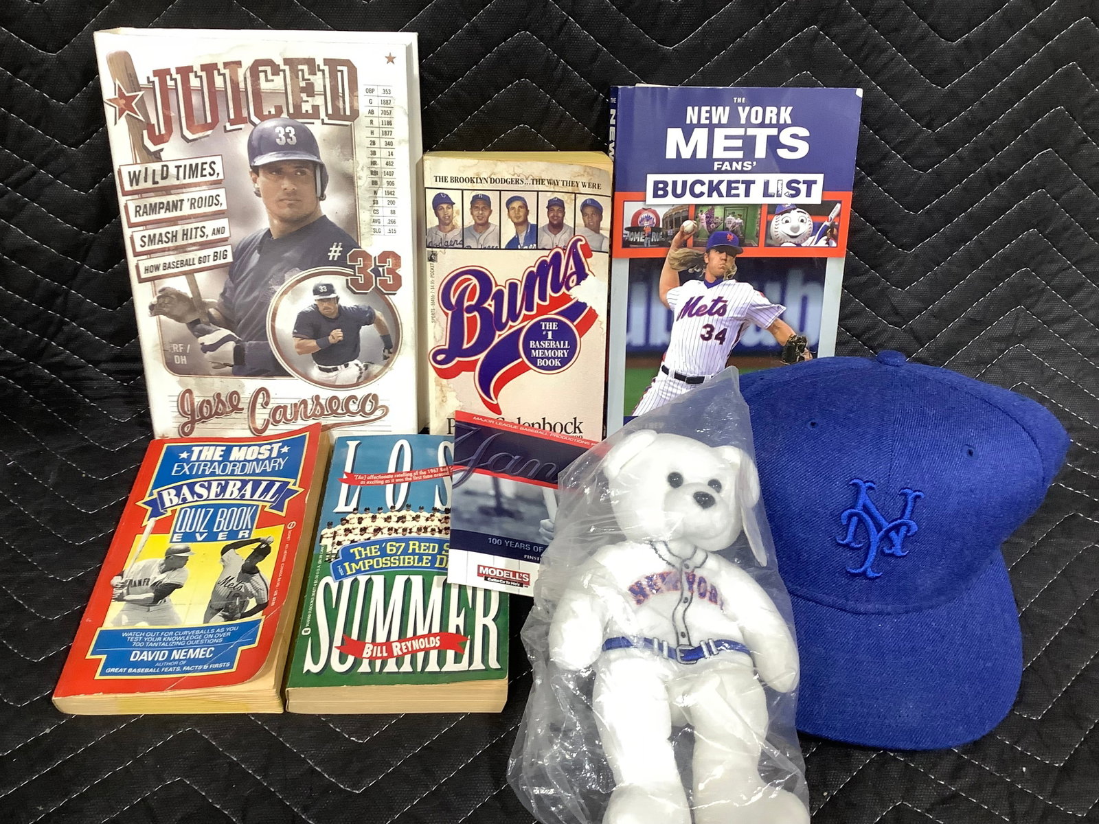 Various Baseball Books, NY Mets Hat, and more (1 of 1)