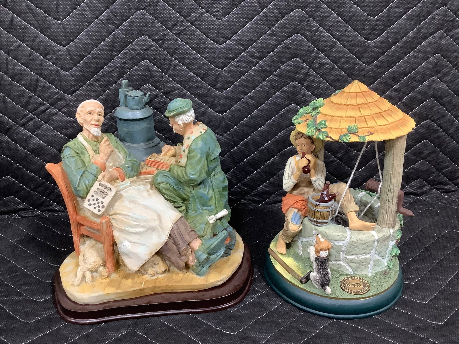 Collectible statues (Coca Cola and more-tallest 8in): Collectible statues (Coca Cola and more-tallest 8in)