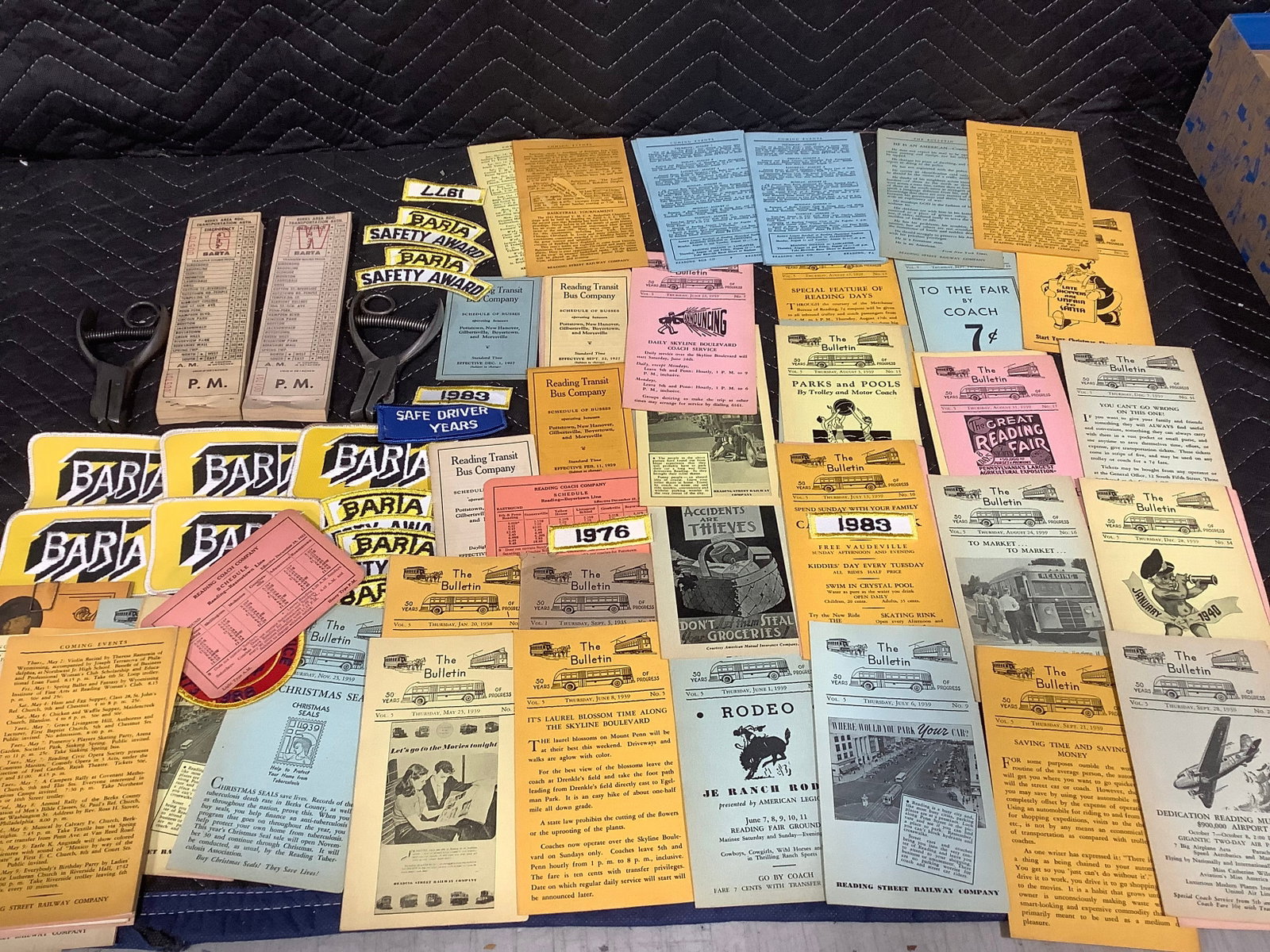 Estate Lot of Former Pennsylvania Bus Driver 2 Bus Ticket Punches, Tickets, Misc Ephemera (1 of 1)