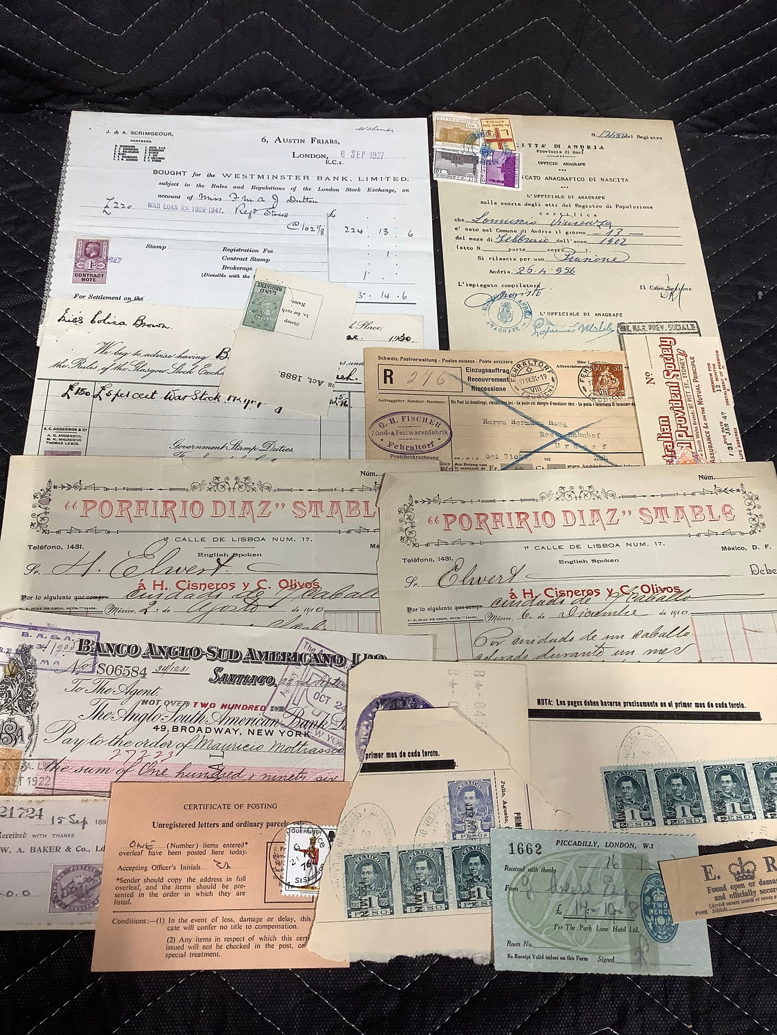 Mixed Lot of Ephemera (Bank, Postal, etc) (1 of 1)