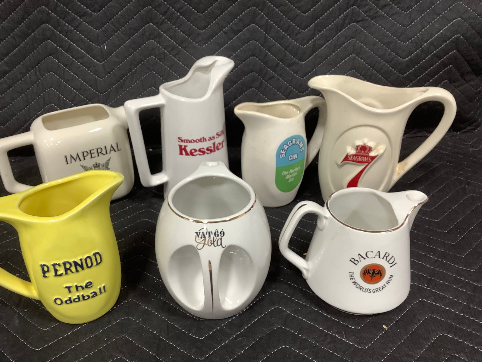 Various Ceramic Water Whiskey Jugs (8.5in tallest) (1 of 1)