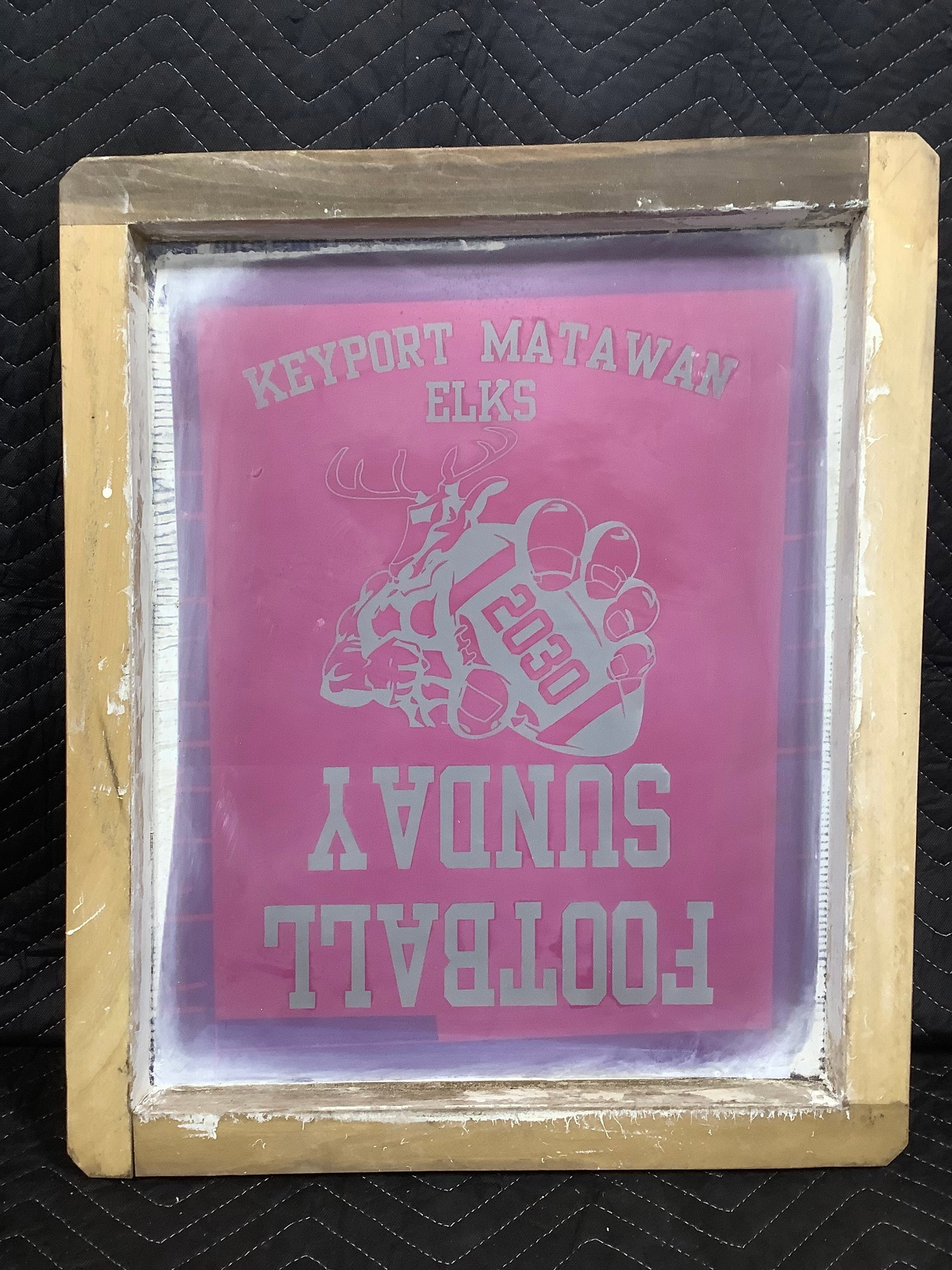 Framed Keyport Matawan Elks Football Advertising (20inx24in) (1 of 1)