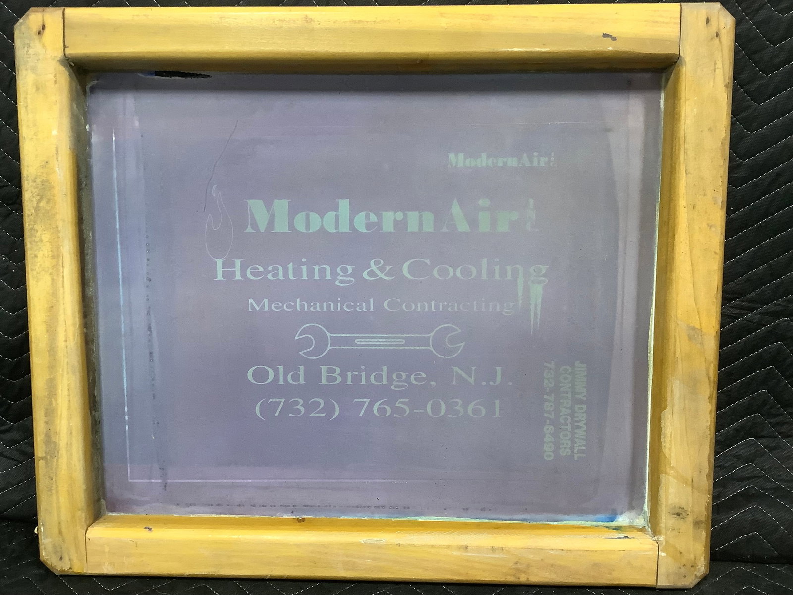 Framed Modern Air Heating & Cooling Advertising (20inx24in): Framed Modern Air Heating & Cooling Advertising (20inx24in)