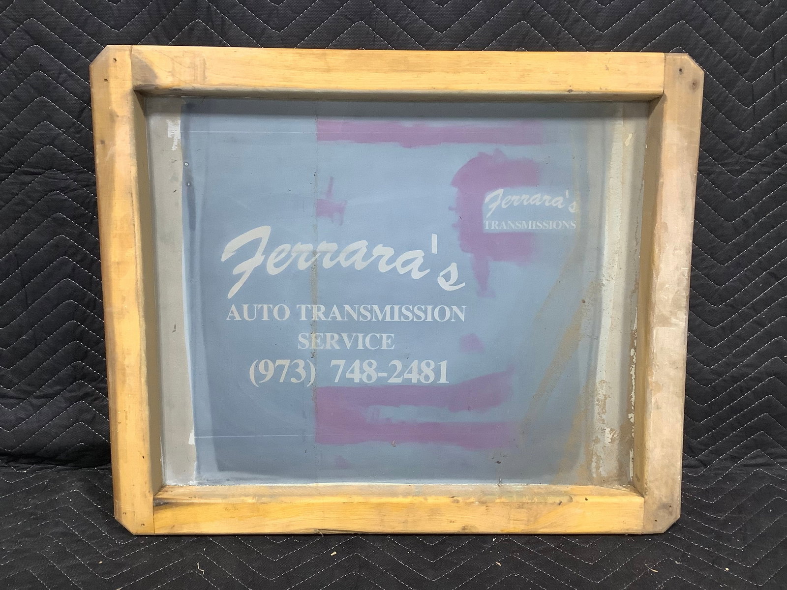 Ferraras wooden framed advertising sign(20inx24in) (1 of 1)