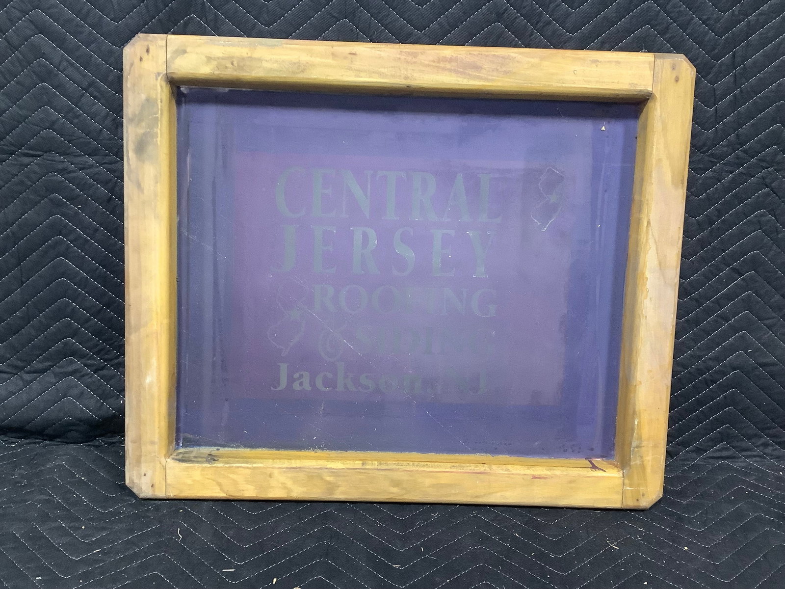Central Jersey Roofing & Siding wooden framed advertising(20inx24in) (1 of 1)