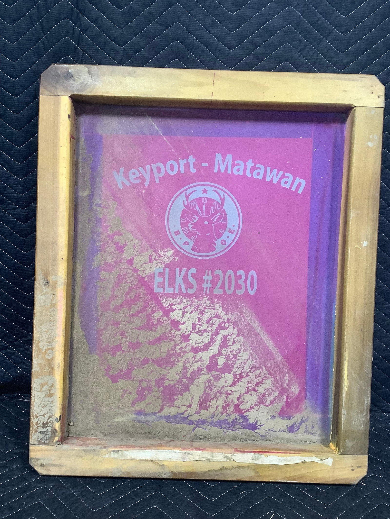 Keyport-Matawan Elks wooden framed sign(2oinx24in) (1 of 1)