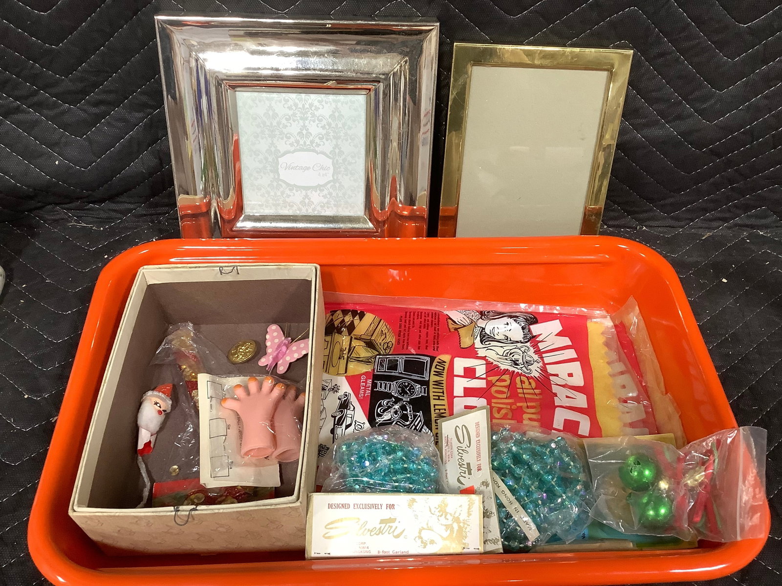 Empty photo frames, metal tray, and more (1 of 1)