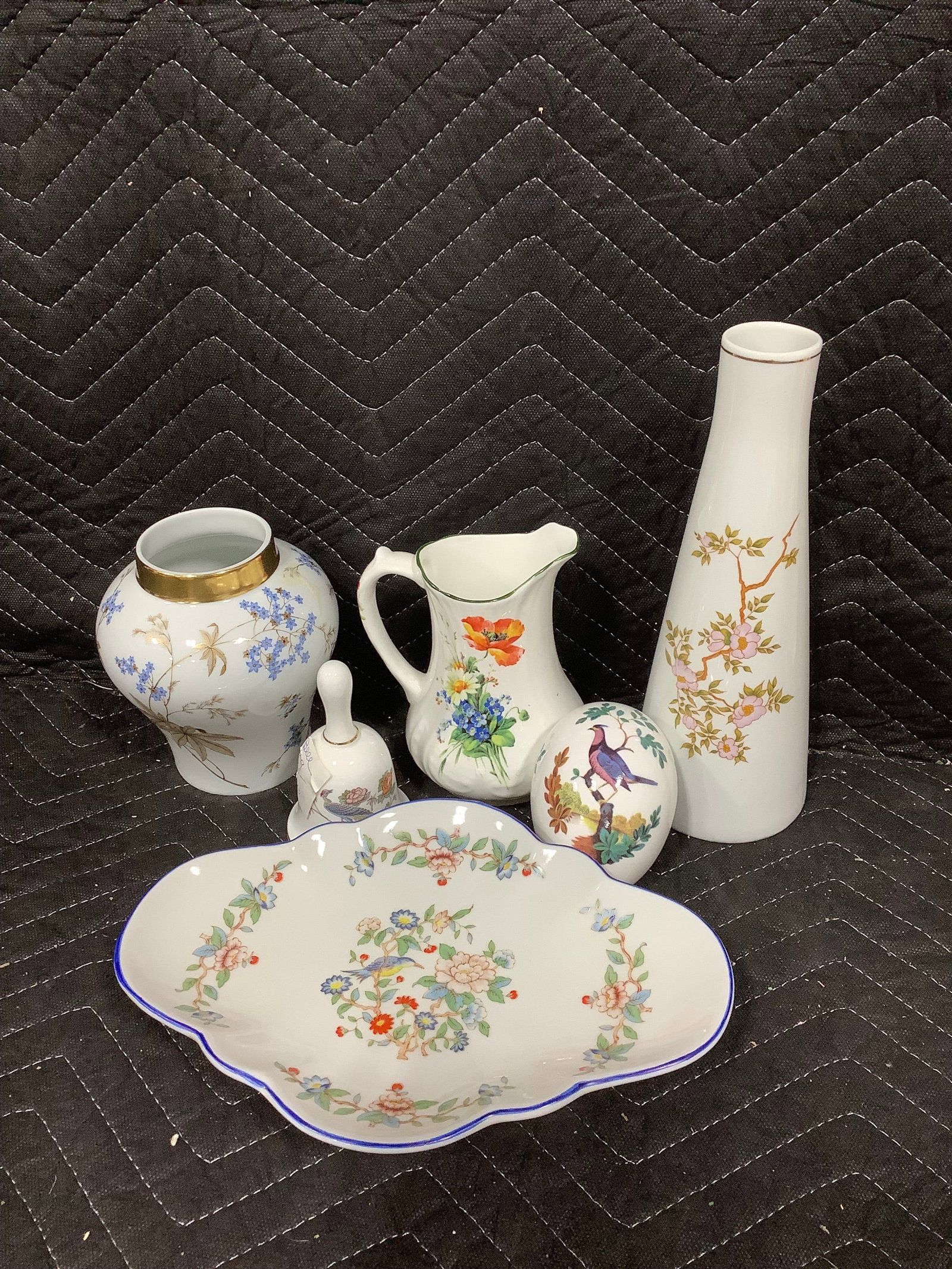 Decorative pitcher, vases, ceramic bell, and more (1 of 1)