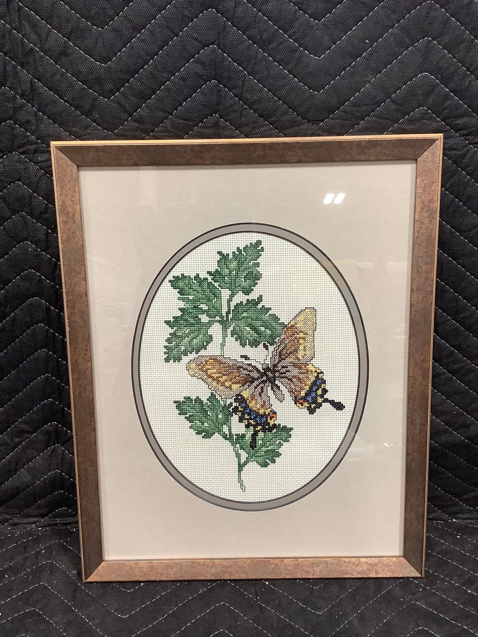Framed cross stitch artwork(12inx15in) (1 of 1)