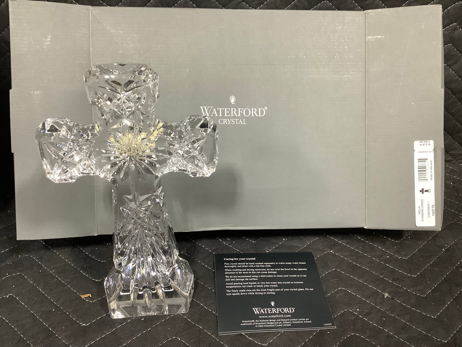 Waterford crystal Kells standing cross(9.5in tall): Waterford crystal Kells standing cross(9.5in tall)