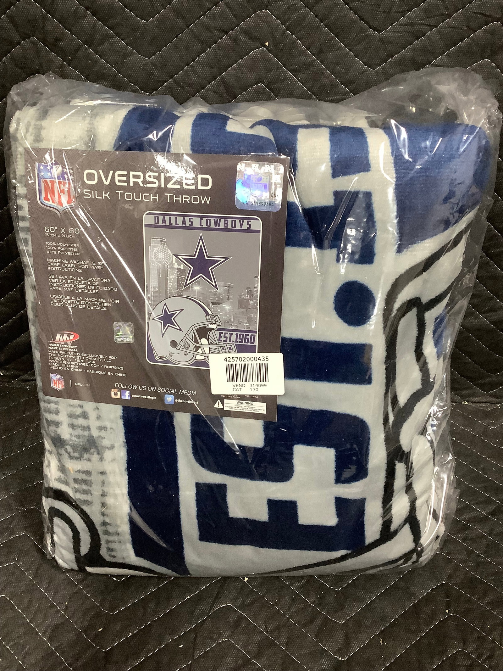 NFL Dallas Cowboys soft throw(60inx80in)*new in package* (1 of 1)