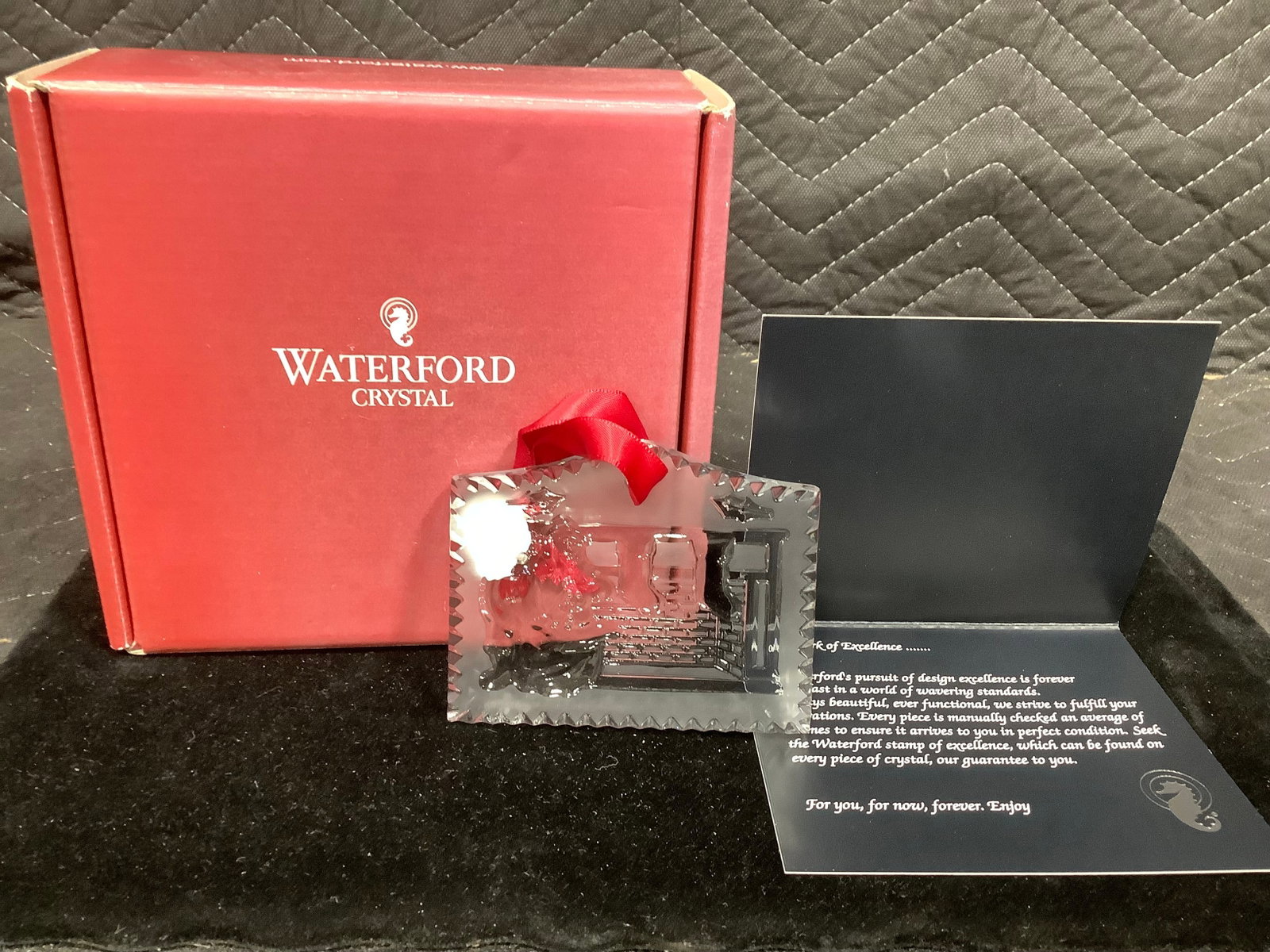 Twas the Night Waterford crystal ornament in box: Twas the Night Waterford crystal ornament in box