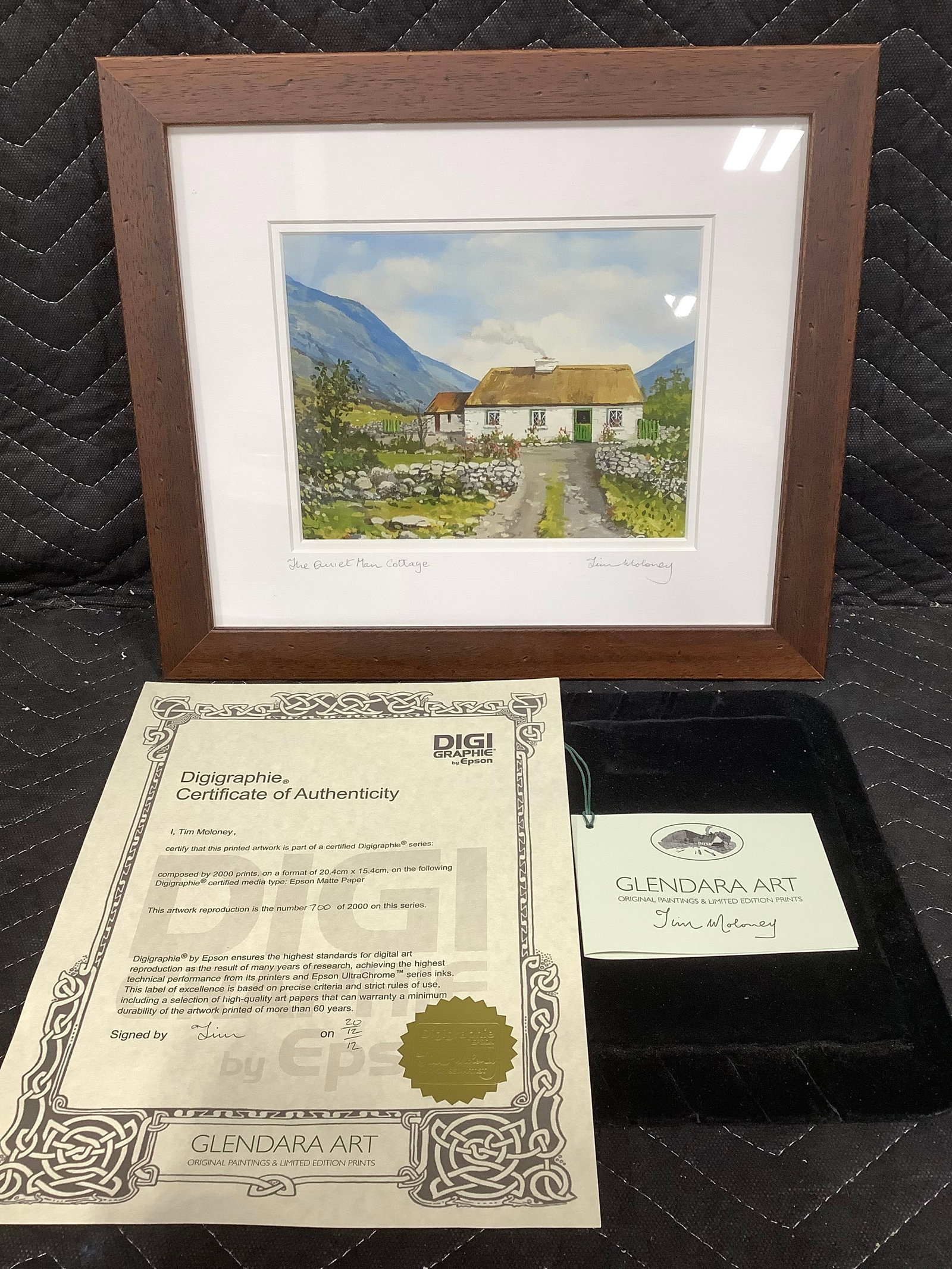 The Quiet Man Cottage framed artwork signed Tim Moloney(12inx14in) (1 of 1)