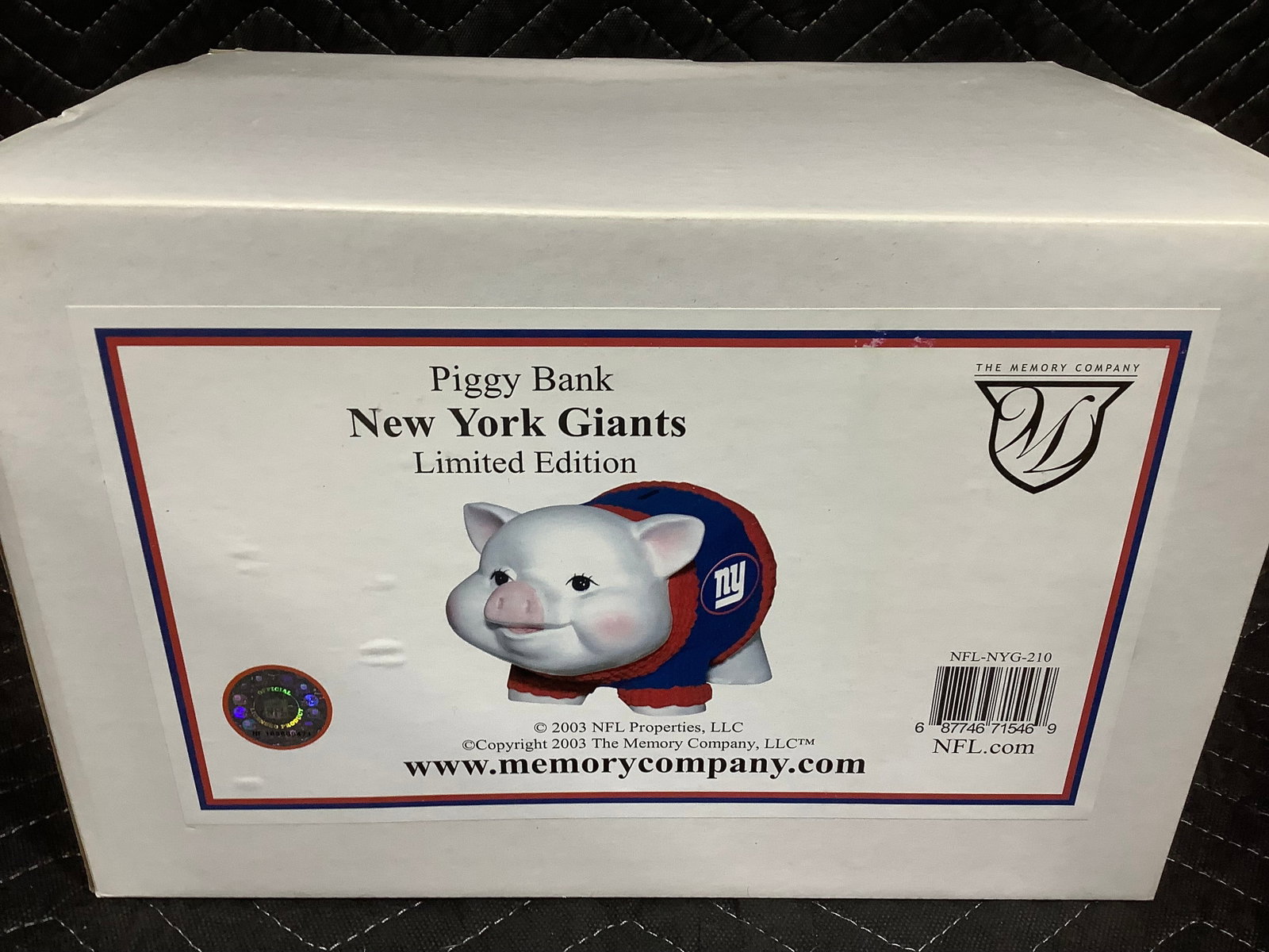 NY Giants limited edition piggy bank*new in package* (1 of 1)
