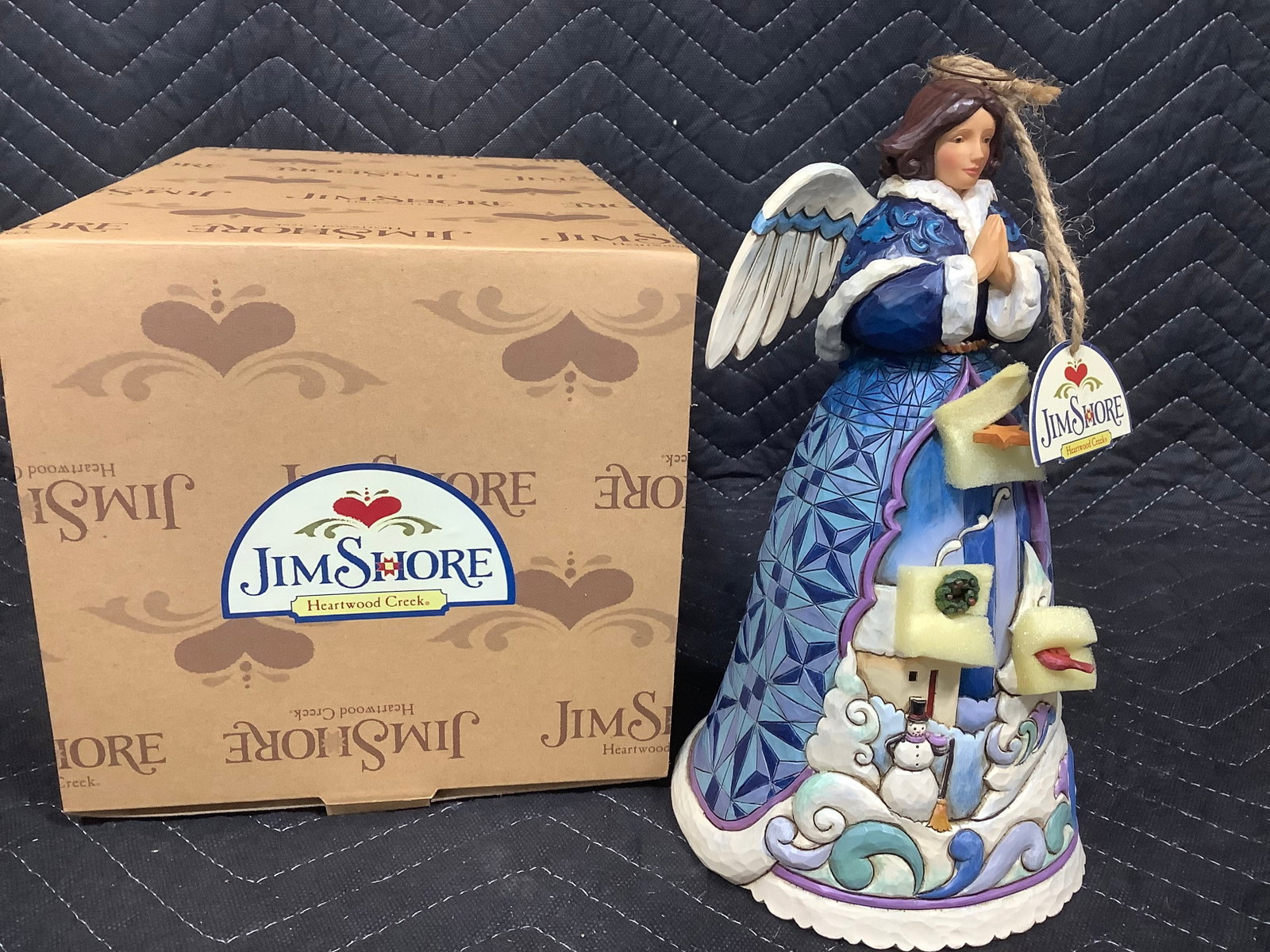 Jim Shore Winter Angel with dangles figurine*new in package*(10in tall): Jim Shore Winter Angel with dangles figurine*new in package*(10in tall)