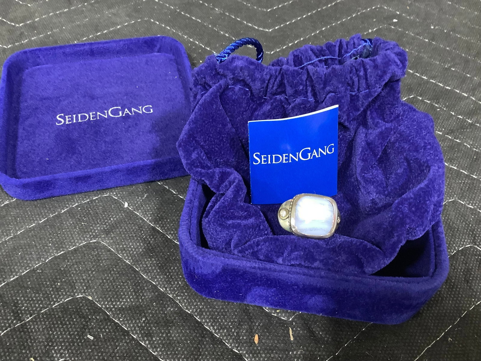 Seiden Gang sterling blue lace agate ring(8) (1 of 1)