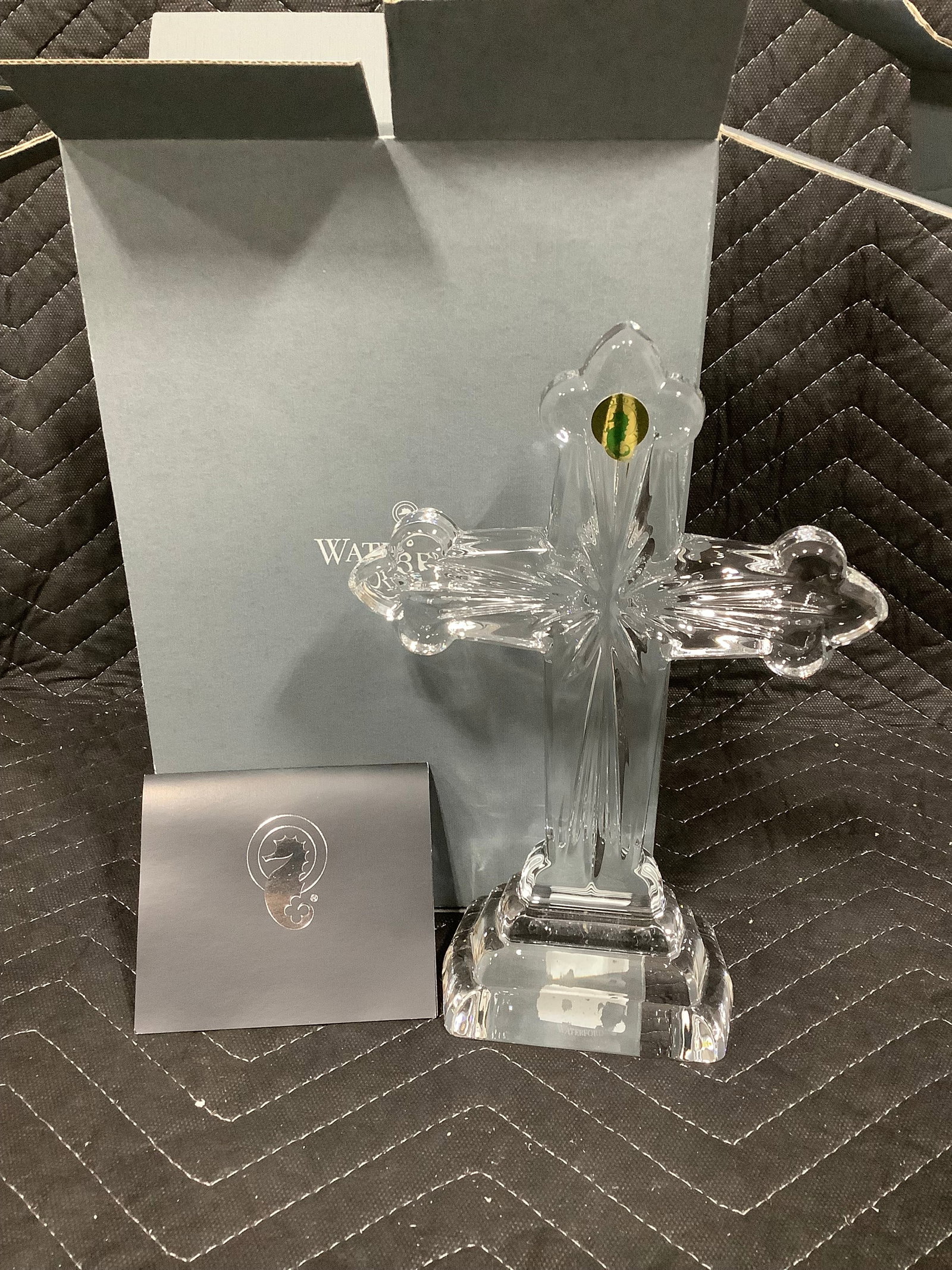 Waterford crystal cross statue(10in tall) (1 of 1)