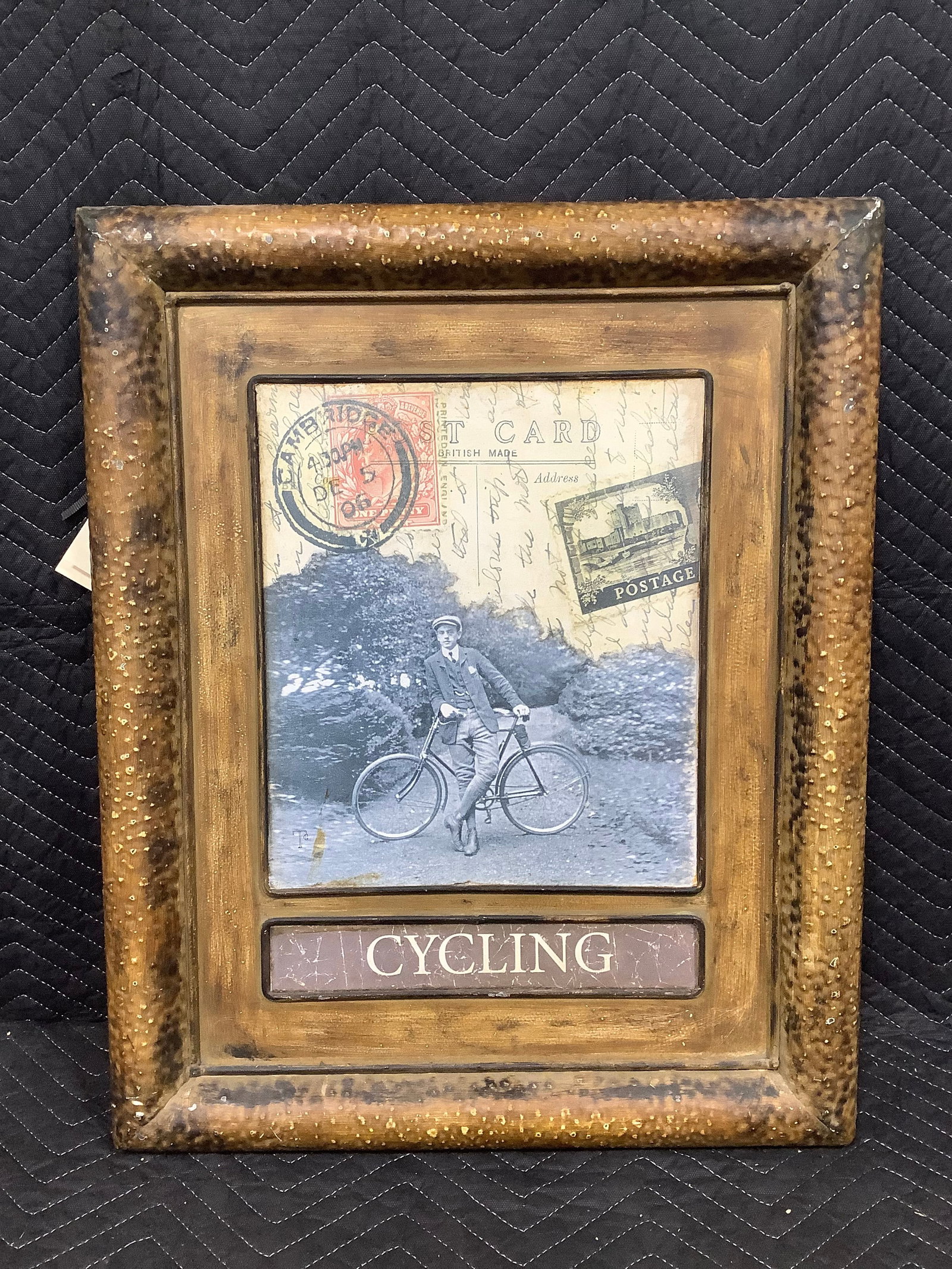 Framed cycling wall decor(21inx26in) (1 of 1)