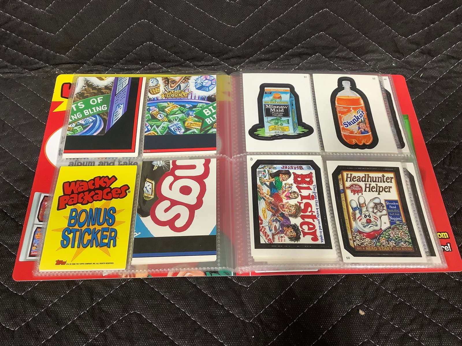 Wacky Packages album(not full set): Wacky Packages album(not full set)