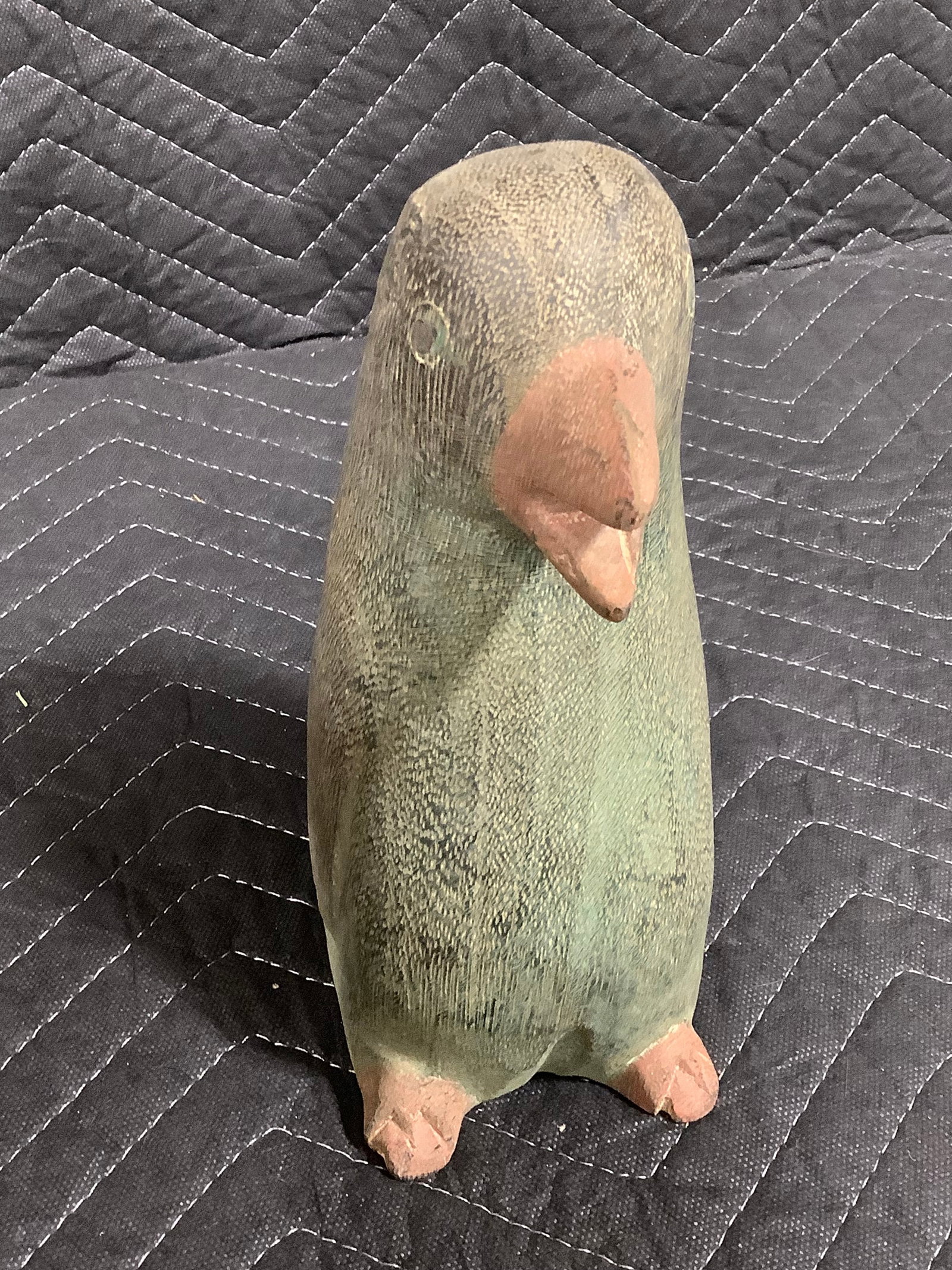 Carved wooden penguin(8.5in tall) (1 of 1)
