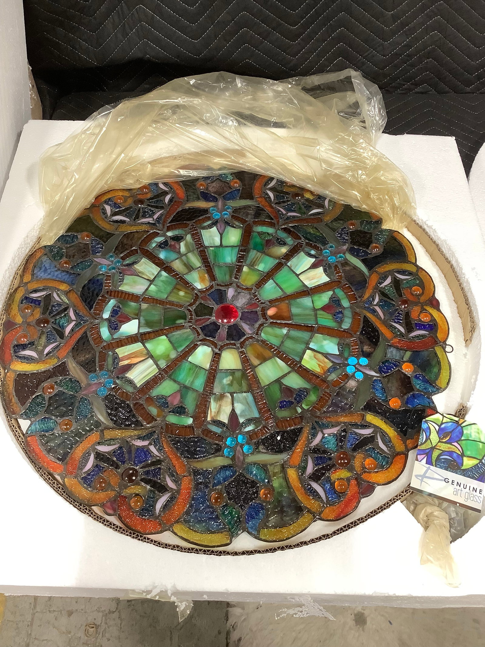Tiffany inspired stained art glass(22inacross) (1 of 1)