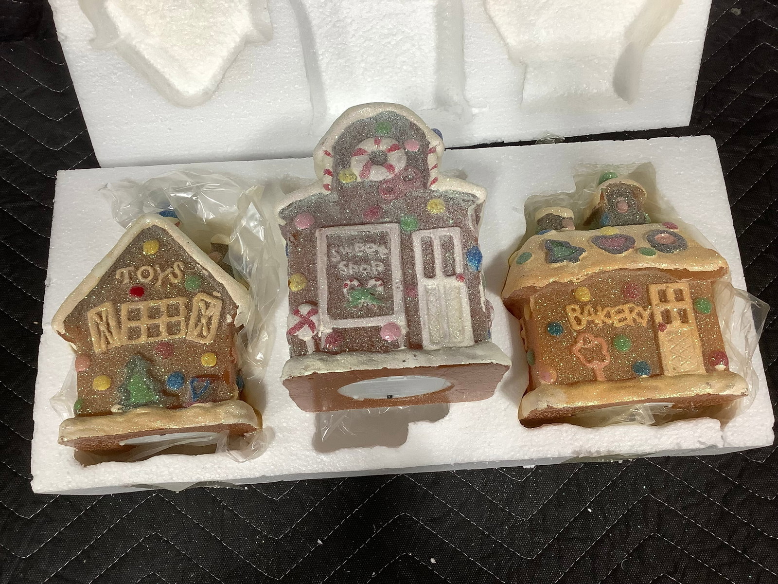 Set of 3 lit gumdrop houses by Valerie*new in package* (1 of 1)