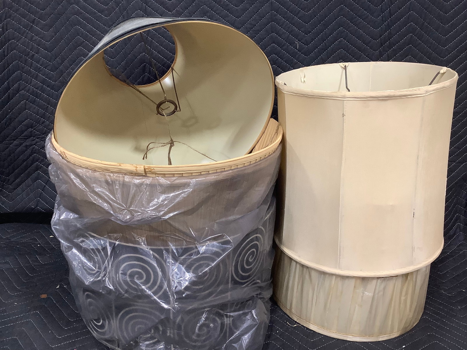 Various lampshades: Various lampshades