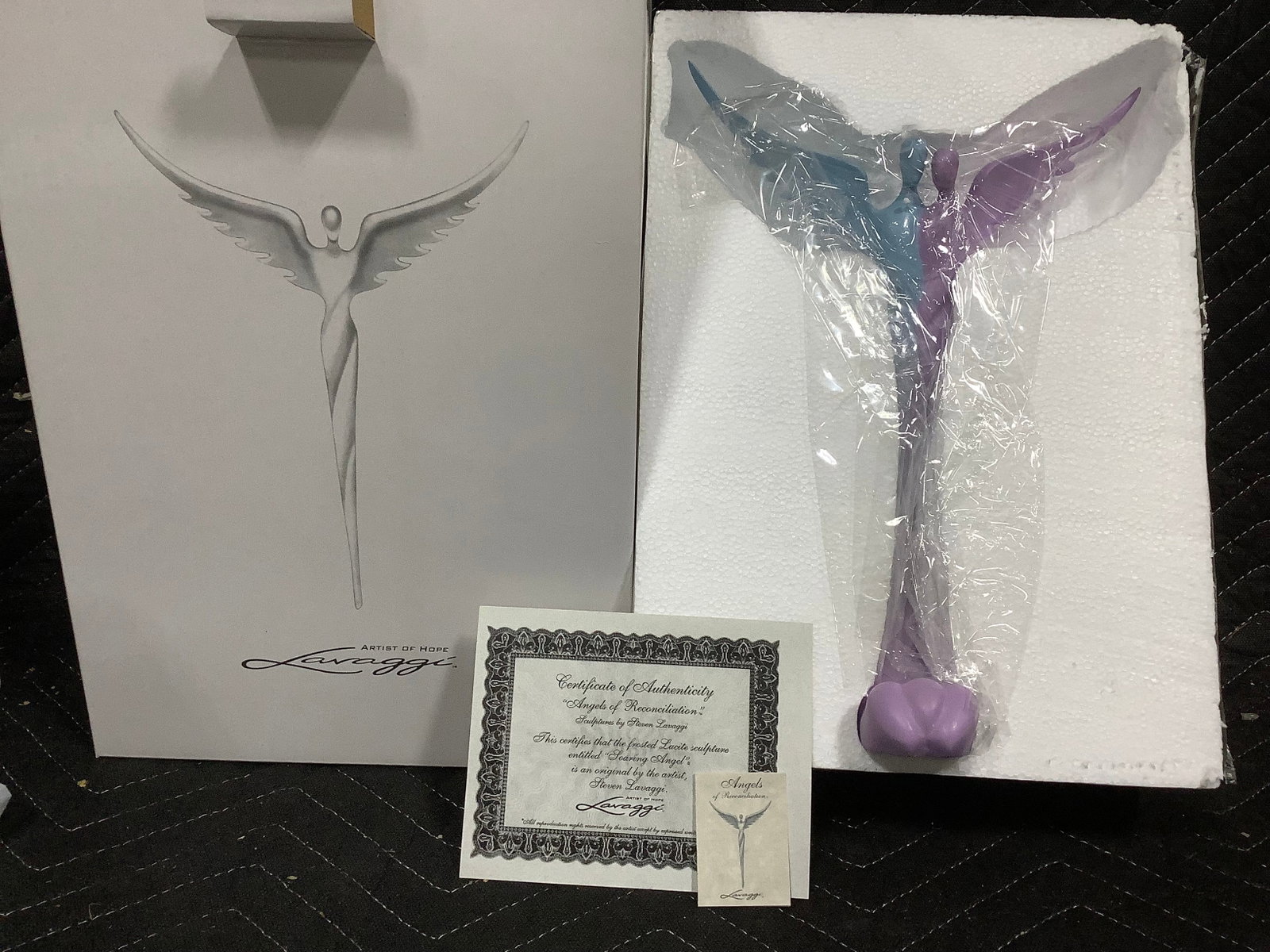 One Wing' Handpainted Lycute Figure by Steven Lavaggi (12in Tall) (1 of 1)