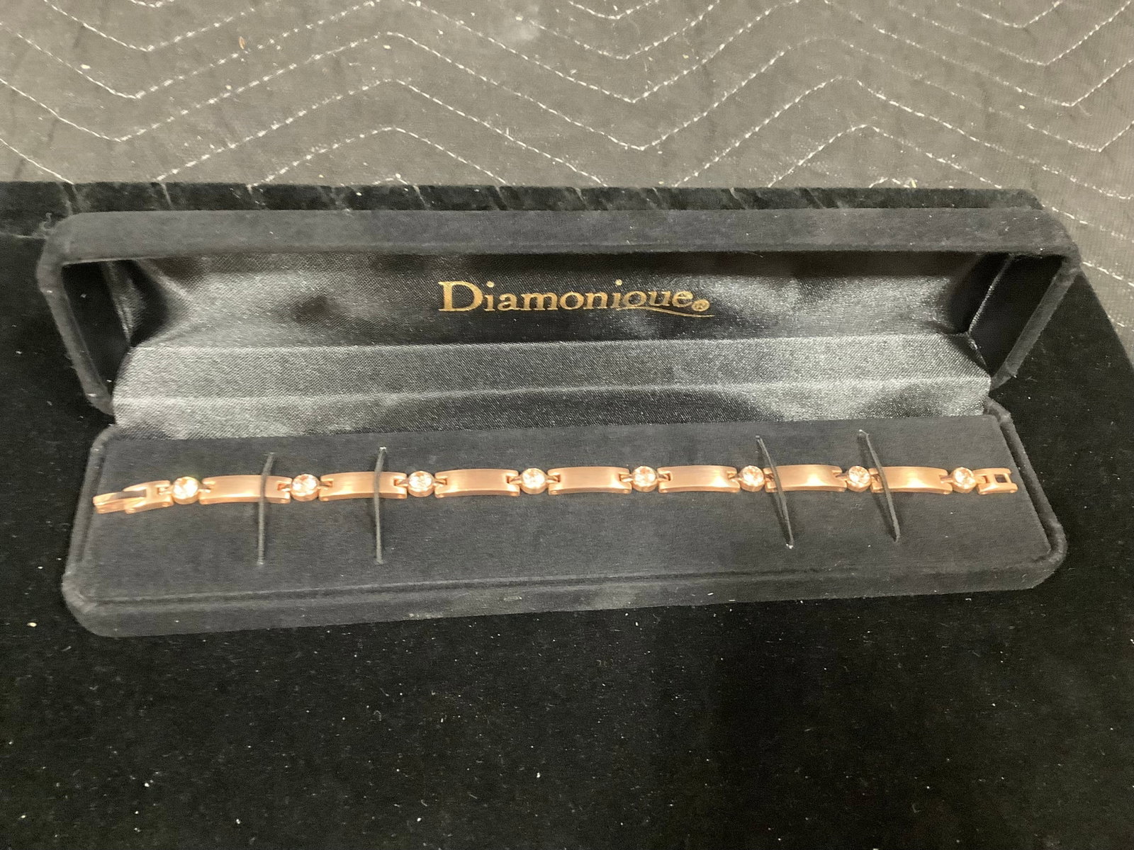 Diamonique Stainless Steel 2.45 ct tw Station Bracelet (8in Long) (1 of 1)