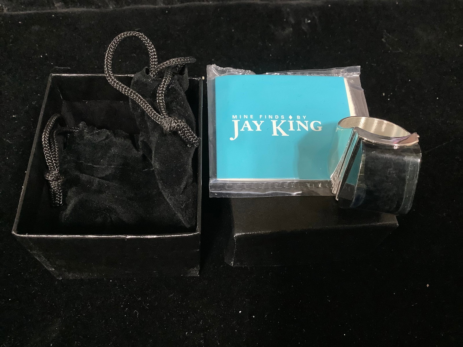Jay King Midnight Blue Tiger Eye Ring (Size: 9): Jay King Midnight Blue Tiger Eye Ring (Size: 9)