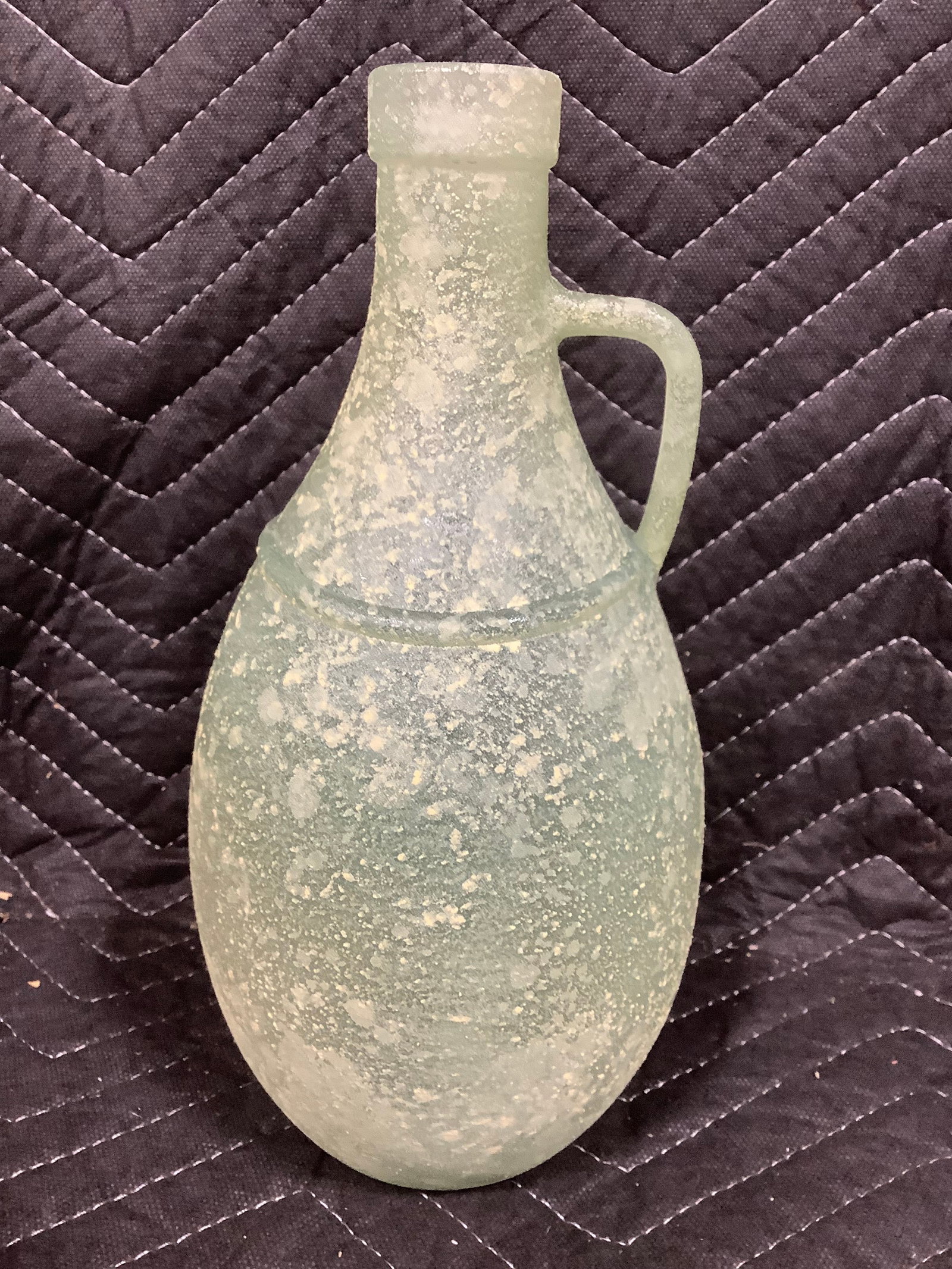 Glass Vase with Handle (12.5in Tall): Glass Vase with Handle (12.5in Tall)