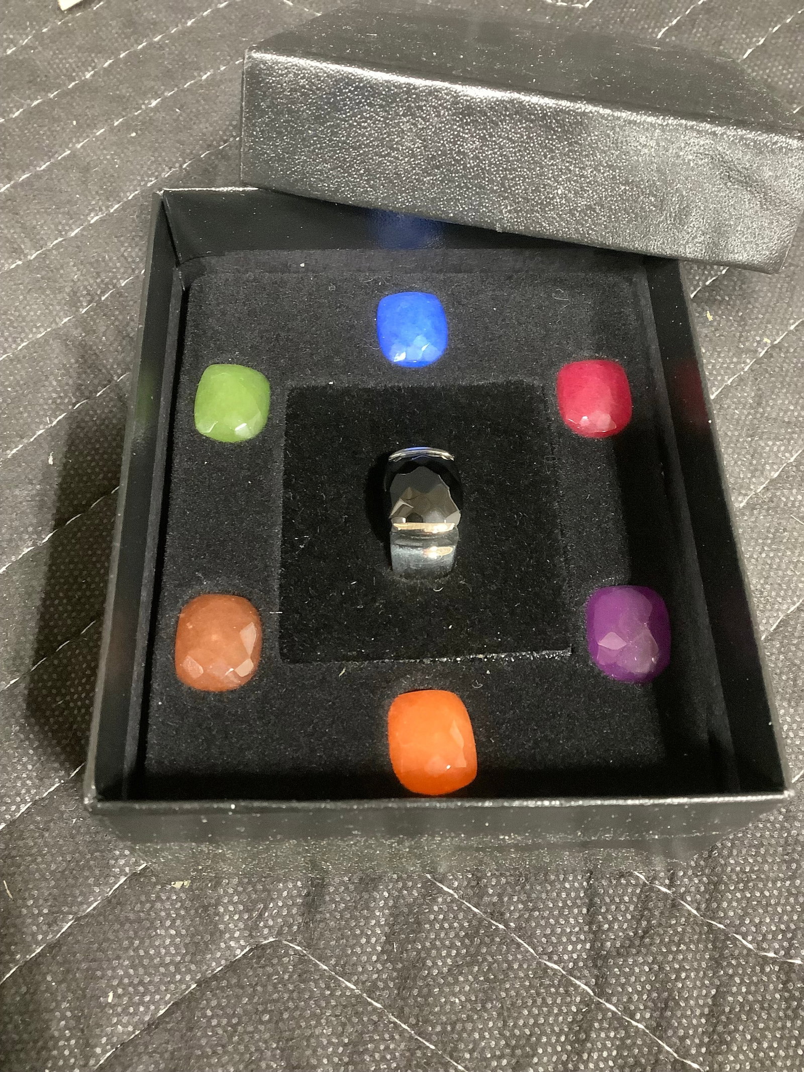 Interchangeable facet gem ring(8): Interchangeable facet gem ring(8)