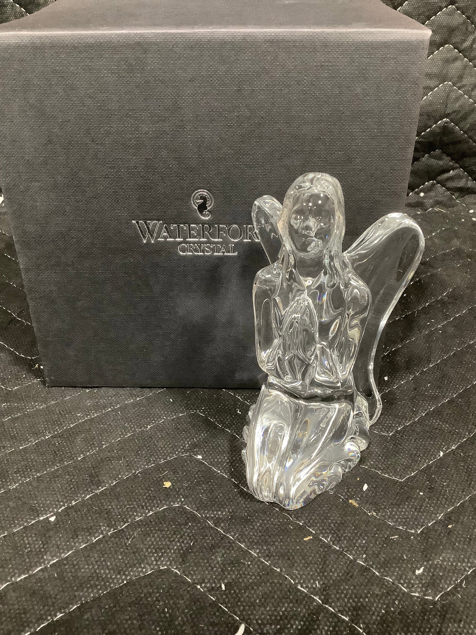Waterford kneeling angel crystal sculpture(4.5in tall) (1 of 1)