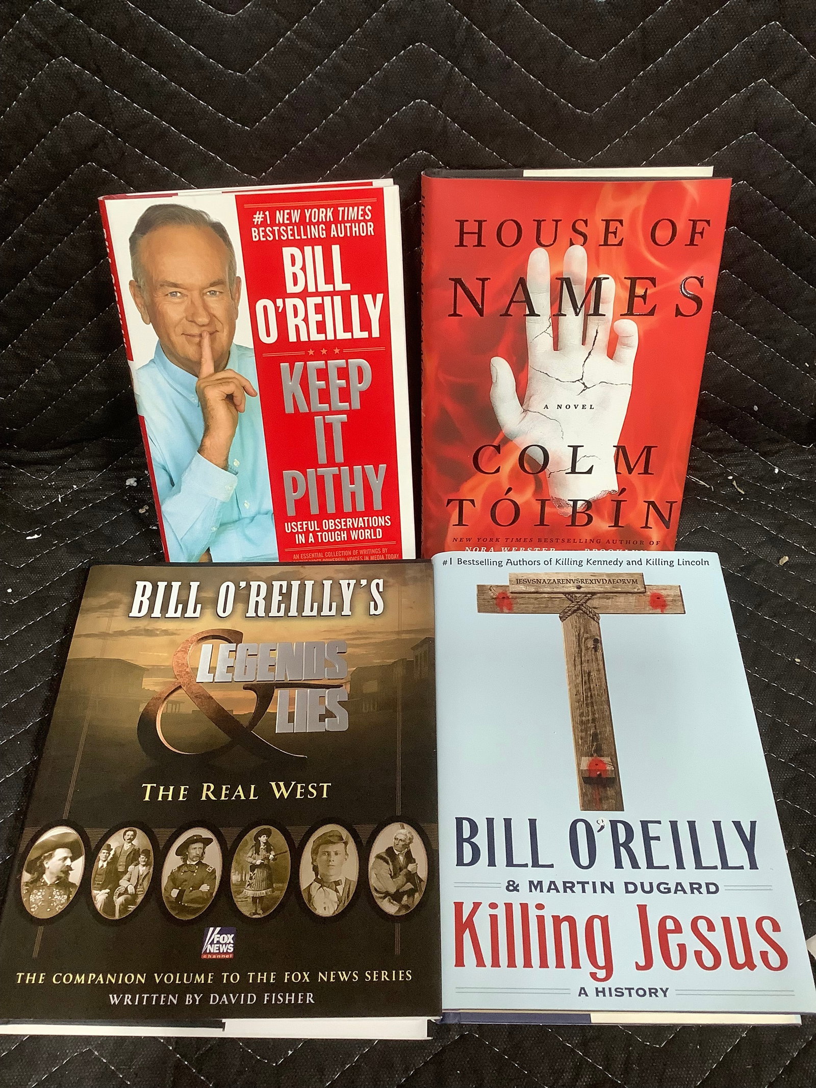 Bill O'Reilly and Colm Toibin books: Bill O'Reilly and Colm Toibin books