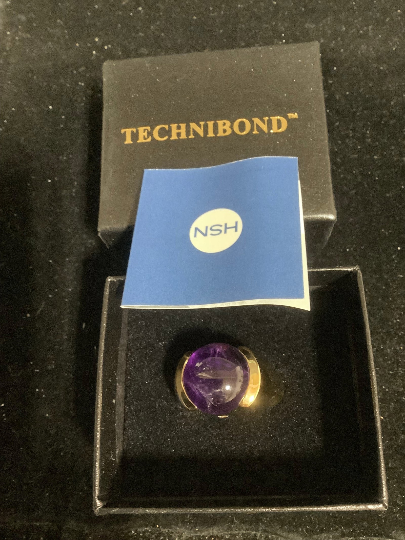 Marley Tech Amethyst Cab Ring (Size: 9) (1 of 1)