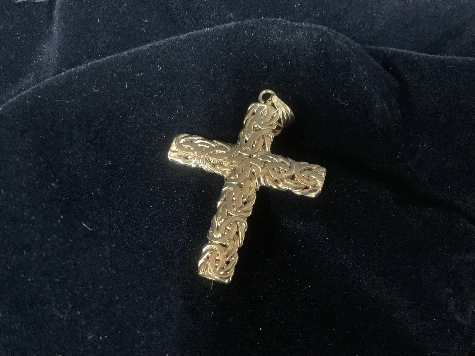 Reversible Byzantine Cross Pendant (14k Gold): Reversible Byzantine Cross Pendant (14k Gold)