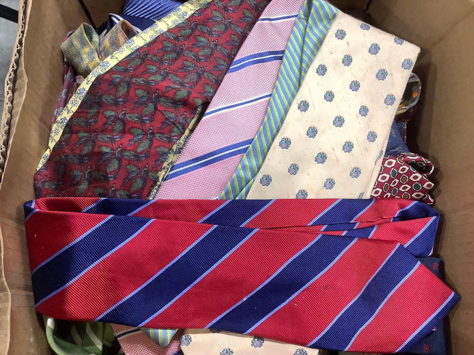 Box full of ties: Box full of ties