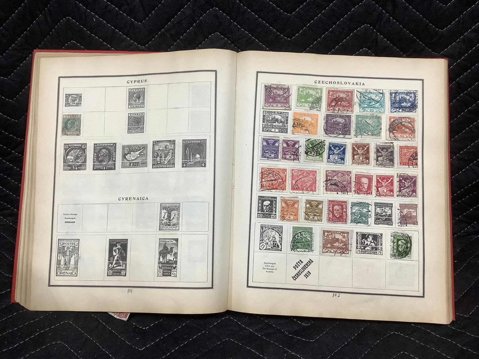 Modern postage stamp album(some stamps inside) (1 of 1)
