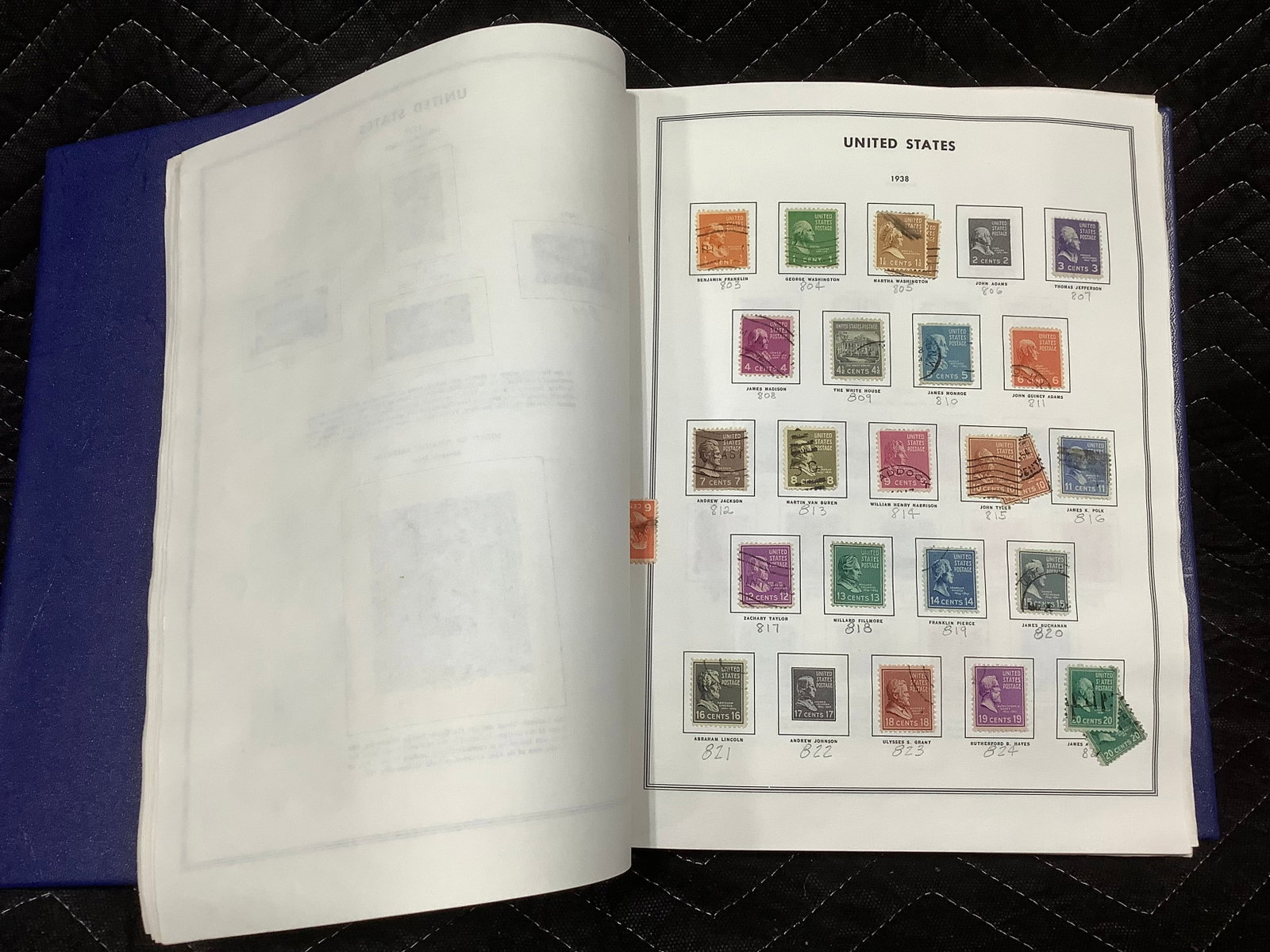 United States stamp album(some stamps inside) (1 of 1)