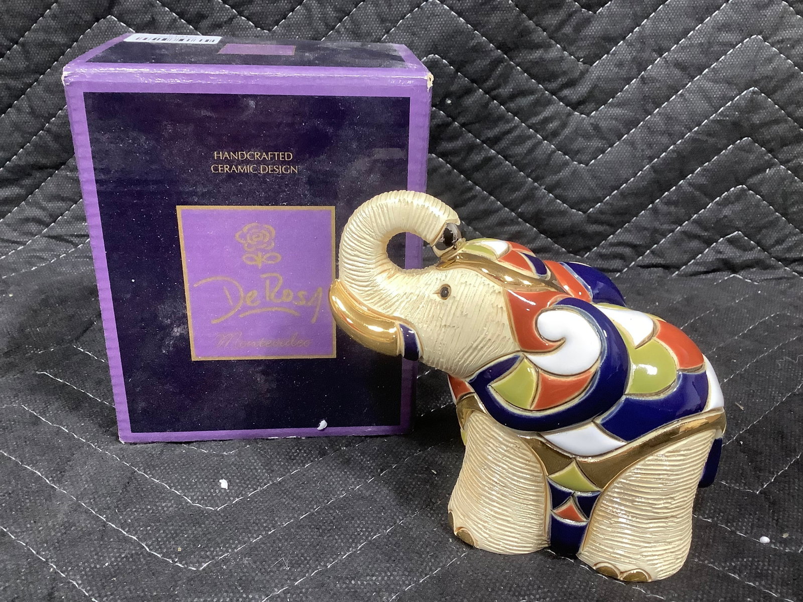 De Rosa Elephant Statue (4in Tall) (1 of 1)