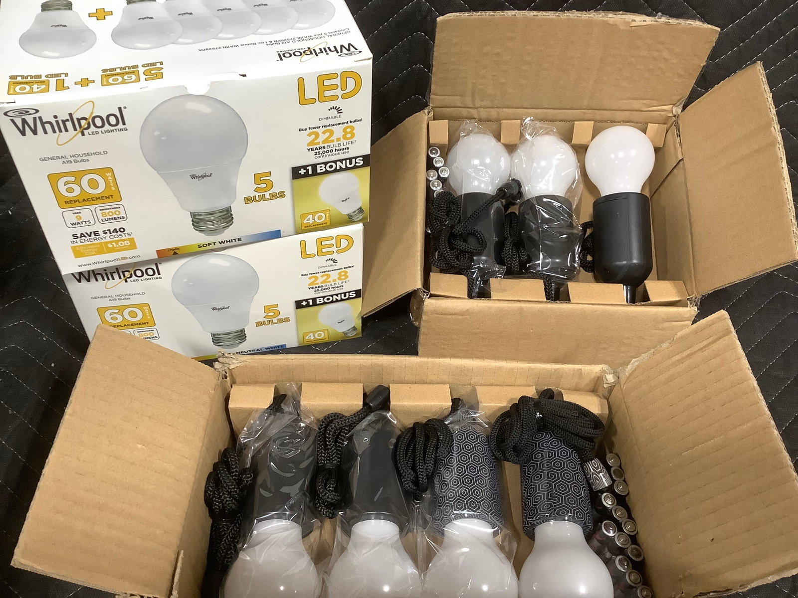 Whirlpool LED Dimmable Bulbs - 2 cases, 5 in each *new* (1 of 1)