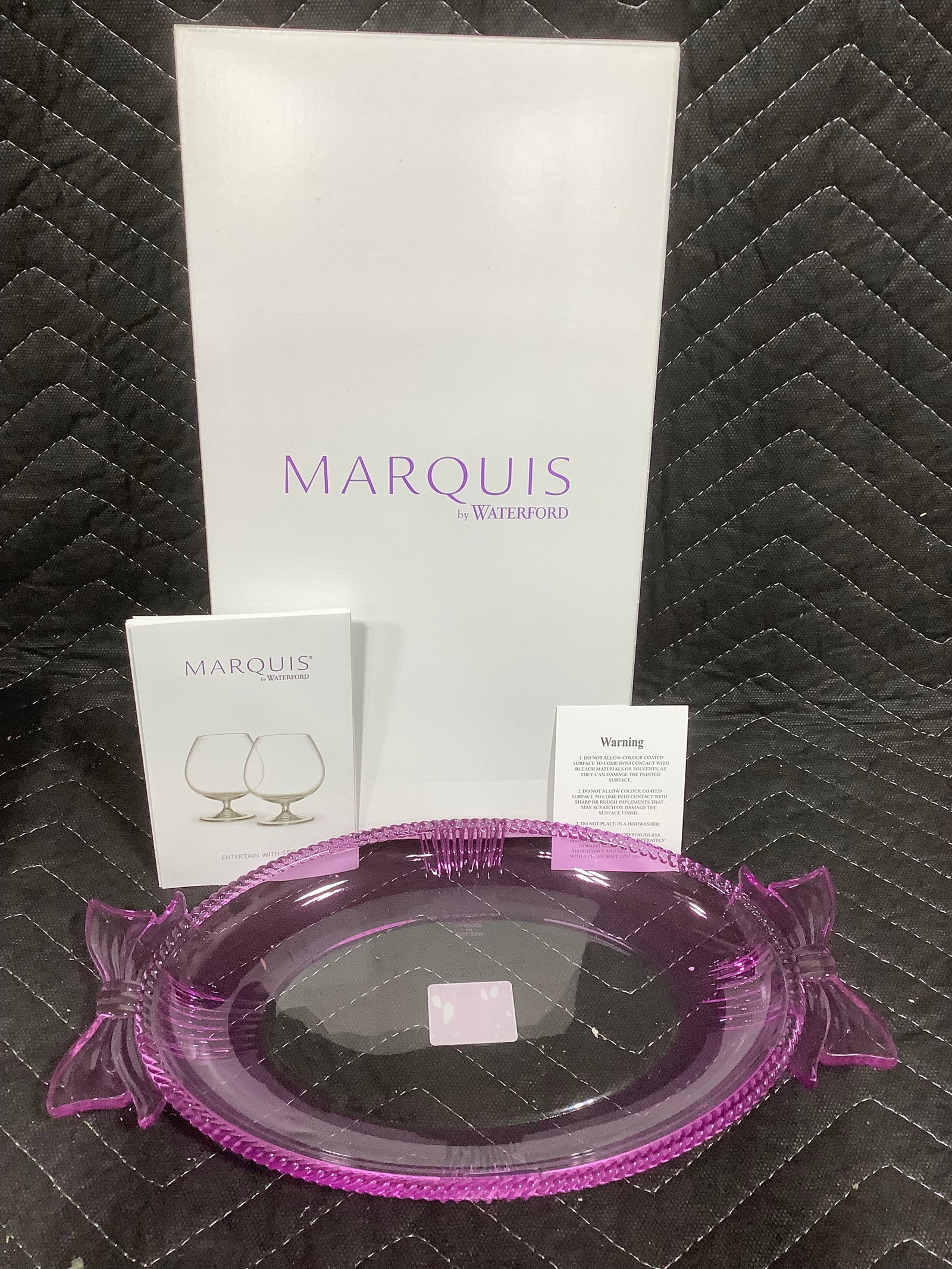 Waterford Oval Pink Platter (12in Long) (1 of 1)