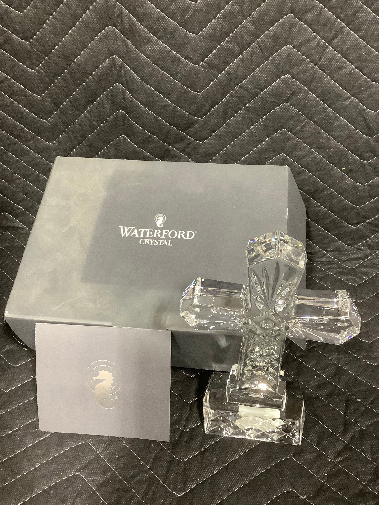 Waterford Medieval Lead Crystal Cross (8in Tall) (1 of 1)
