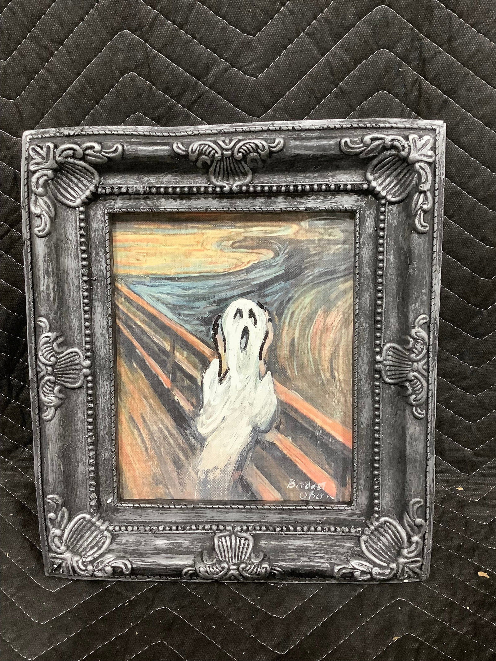 Framed and Signed Scream Art Print(11inx13in) (1 of 1)