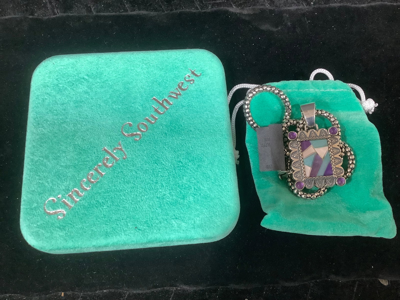 Sincerely Southwest Sterling Desert Dream Pendant with Chain: Sincerely Southwest Sterling Desert Dream Pendant with Chain