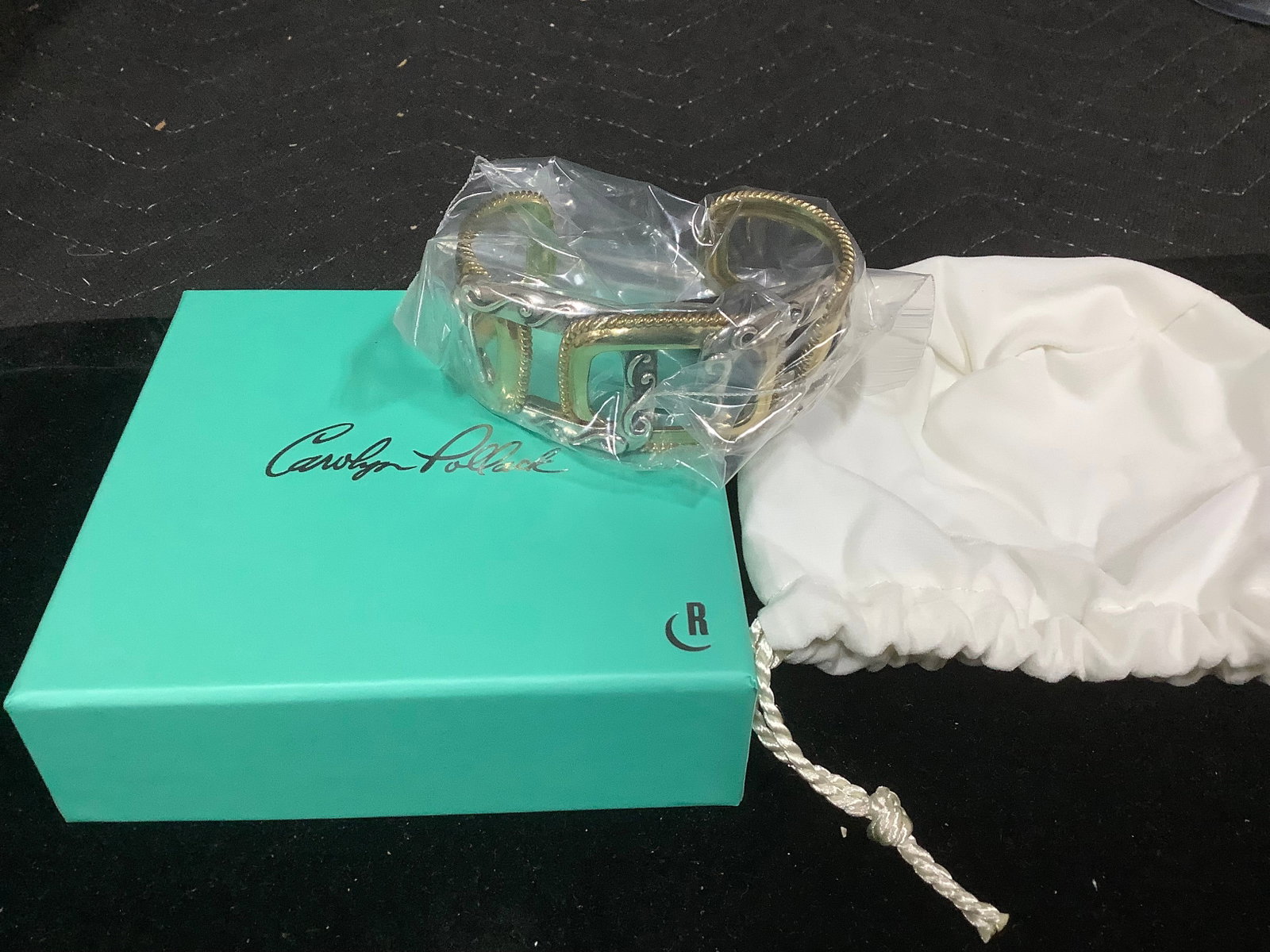 Carolyn Pollack Sterling & Brass Signature Cuff Bracelet (1 of 1)