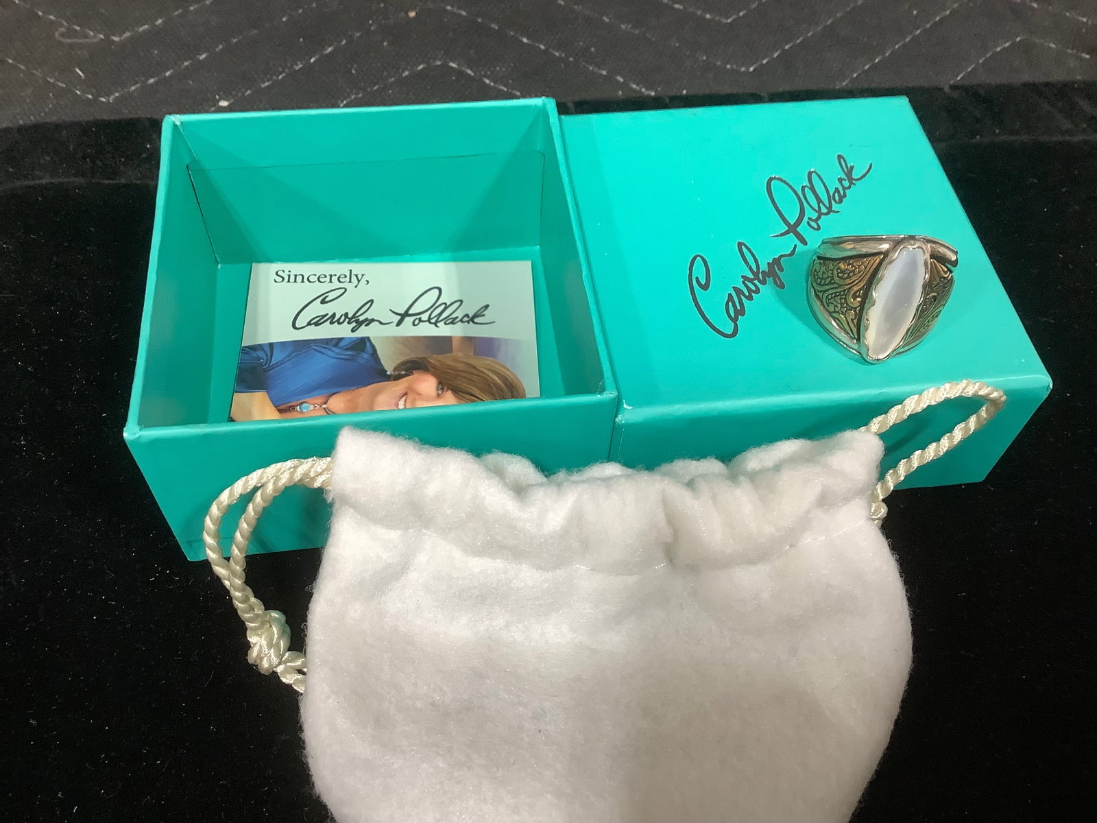 Carolyn Pollack Sterling/Brass Canyon Road Ring (Size: 8) (1 of 1)