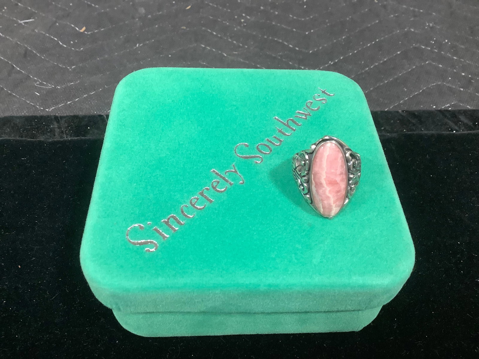Sincerely Southwest Sterling Rhodochrosite Ring (Size: 8): Sincerely Southwest Sterling Rhodochrosite Ring (Size: 8)
