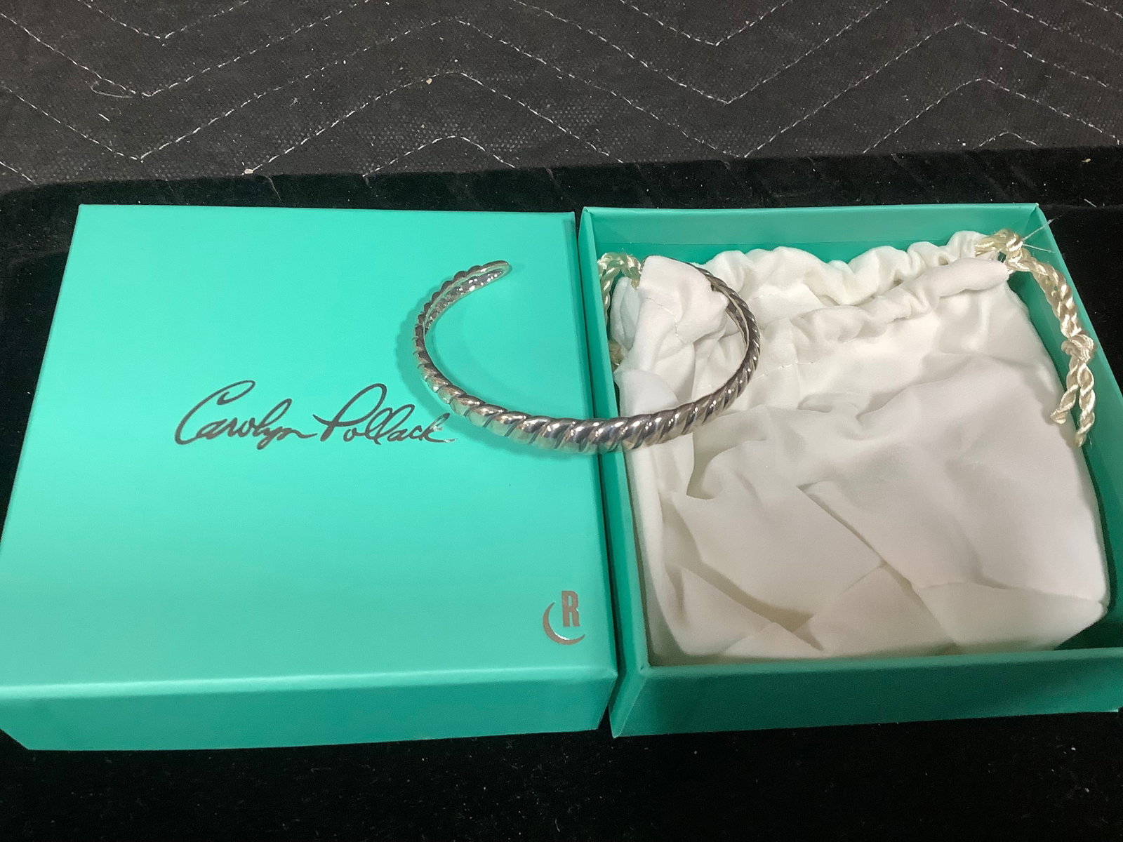 Carolyn Pollack Sterling Silver Ribbed Cuff Bracelet: Carolyn Pollack Sterling Silver Ribbed Cuff Bracelet